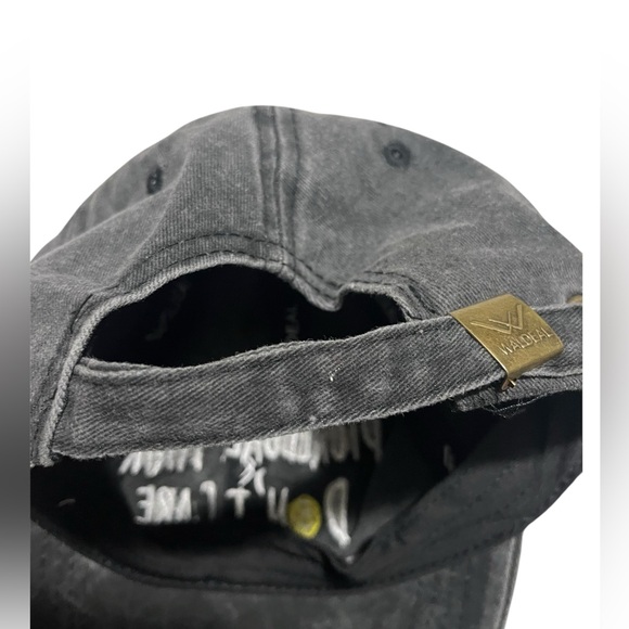 Women's Pickleball Hair Don't Care Embroidered Cap - Charcoal Gray - Picture 7 of 7